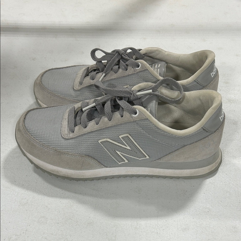 New Balance Women’s Gray and Cream Sneakers